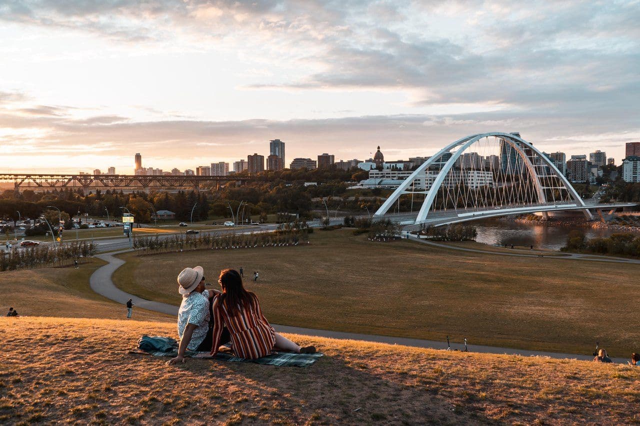 Pique-nique coucher de soleil — Queen Elizabeth Park